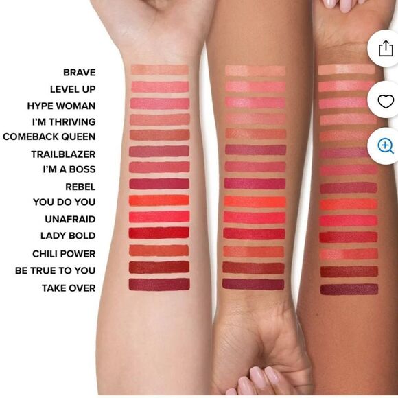 29.00 LADY BOLD TWO FACED LIPSTICK IN BRAVE NIB & NIB REBEL - Picture 8 of 9